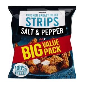 Iceland Salt and Pepper Chicken Breast Fillet Strips 850g