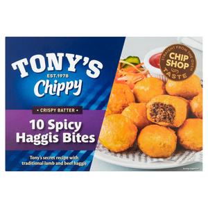 Tony's Chippy 10 Spicy Haggis Bites 300g