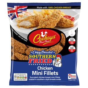 Ceekays Finest Foods Crispy Breaded Southern Fried Chicken Mini Fillets 500g