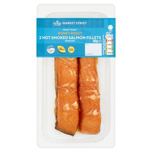 Morrisons Hot Smoked Honey Roast Salmon Fillets 2 Pack