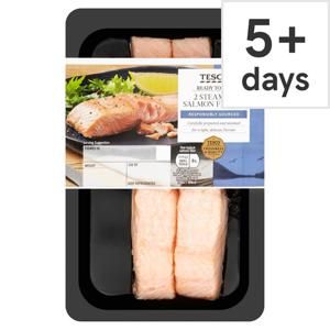 Tesco Steamed Salmon Fillets 180G