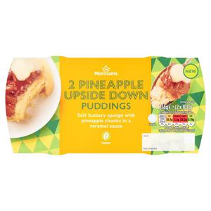 Morrisons Pineapple Upside Down Sponge Puddings