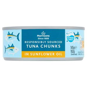 Morrisons Fad Free Tuna Chunks In Sunflower Oil