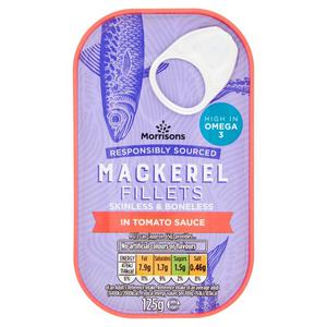 Morrisons Mackerel Fillets In Tomato Sauce