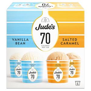 Jude's Low Calorie Vanilla & Salted Caramel Mini Tubs