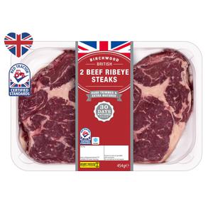 Birchwood 2 Beef Ribeye Steaks