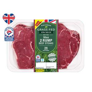 Birchwood 2 Grass Fed British Beef Rump Steaks