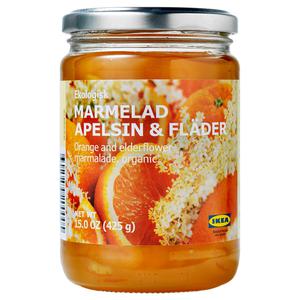 IKEA MARMELAD APELSIN & FLADER Orange- and elderflower marmalade, organic