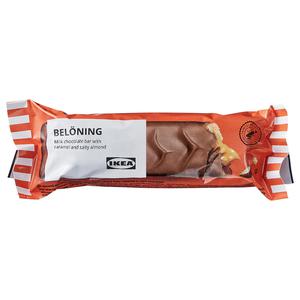 IKEA BELONING Milk chocolate bar with caramel and salty almond filling