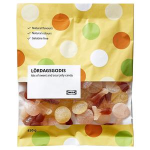 IKEA LORDAGSGODIS Mix of sweet and sour jelly candy