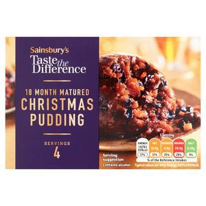 Sainsbury's 18 Month Matured Christmas Pudding, Taste the Difference 400g