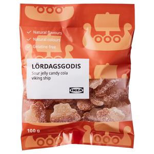 IKEA LORDAGSGODIS Sour jelly candy, cola flavour