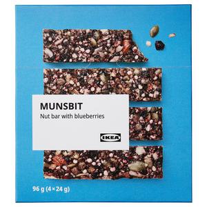 IKEA MUNSBIT Nut bar with blueberries