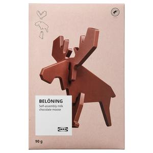 IKEA BELONING Milk chocolate moose, self-assembly