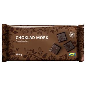 IKEA CHOKLAD MORK Dark chocolate tablet