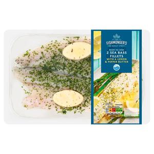 Morrisons Market St Seabass Fillets With Lemon & Pepper Butter