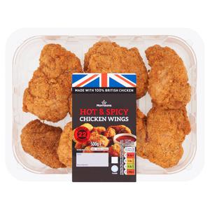 Morrisons Breaded Hot & Spicy Chicken Wings