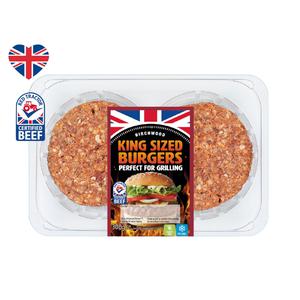 Birchwood 2 King Sized British Beef Burgers