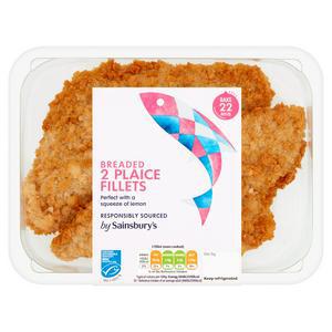 Sainsbury's Breaded Plaice Fillets x2 300g