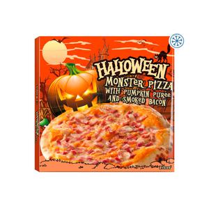 Lidl Halloween Monster Pizza with Pumpkin Puree & Smoked Bacon