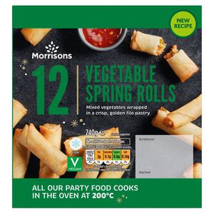 Morrisons 12 Vegetable Spring Rolls