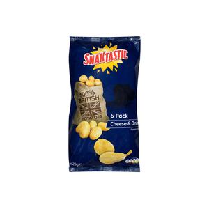 Snaktastic Multipack Crisps - Cheese & Onion