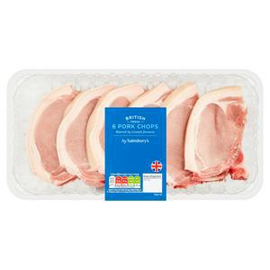 Sainsbury's British Pork Chops x6 1050g