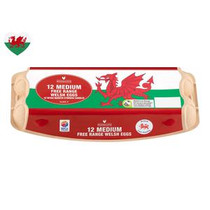 Woodcote 12 Welsh Medium Free Range Eggs