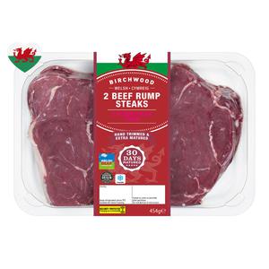 Birchwood 2 Welsh Beef Rump Steaks