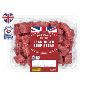 Birchwood British Lean Diced Beef Steak