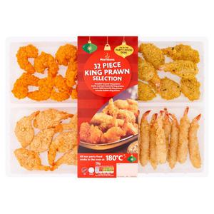 Morrisons Christmas 32 Piece King Prawn Selection