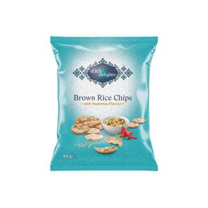 1001 Delights Hummus Flavour Brown Rice Chips