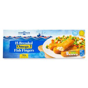 The Fishmonger Breaded Omega 3 Fish Fingers 450g