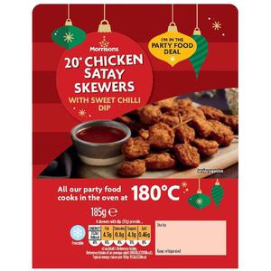 Morrisons 20 Chicken Satay & Sweet Chilli Dip