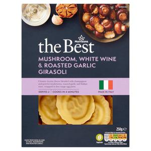 Morrisons The Best Mushroom, White Wine & Roasted Garlic Girasole Pasta