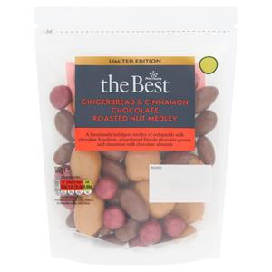 Morrisons The Best Gingerbread & Cinnamon Choc Roasted Nut Medley