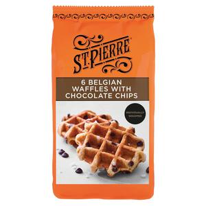 St Pierre 6 Chocolate Chip Belgian Waffles