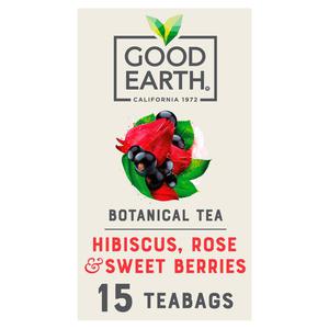 Morrisons Good Earth Herbal Tea Hibiscus, Rose & Sweet Berries 15 TeaBags