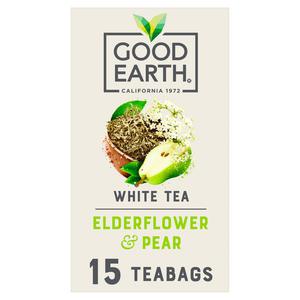 Morrisons Good Earth Herbal Tea White Tea Elderflower And Pear 15 TeaBags