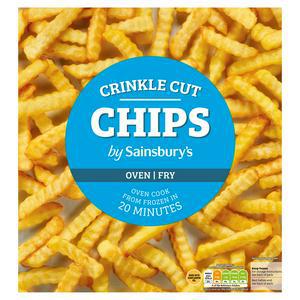 Sainsbury's Crinkle Cut Chips 900g