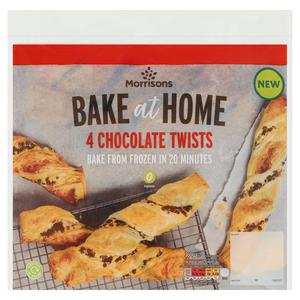 Morrisons Chocolate Twists 4 Pack