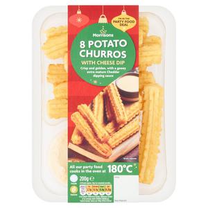 Morrisons 8 Potato Churros With A Cheese Dip