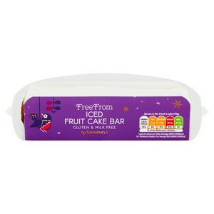 Sainsbury's Free From Iced Fruit Cake Bar 300g