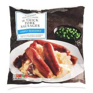 Oakhurst Cook From Frozen Thick Pork Sausages 800g-16 Pack