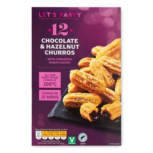 Lets Party Chocolate Churros 210g-12 Pack