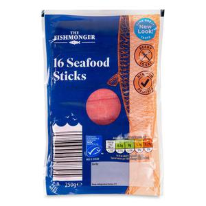 The Fishmonger Seafood Sticks 250g-16 Pack