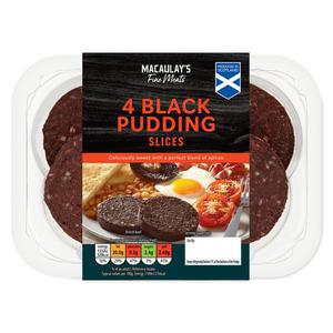 Macaulays Black Pudding Slices 240g-4 Pack