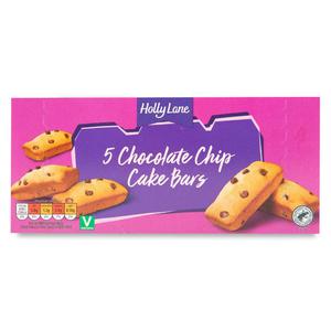 Holly Lane Chocolate Chip Cake Bars 130g-5 Pack