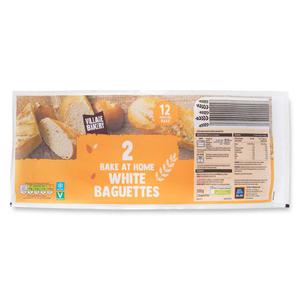 Village Bakery Bake At Home White Baguettes 300g-2 Pack