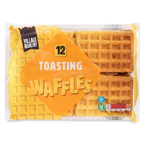 Village Bakery Toasting Waffles 250g-12 Pack